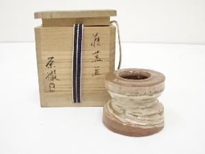 萩焼　守繁栄徹造　蓋置（共箱）